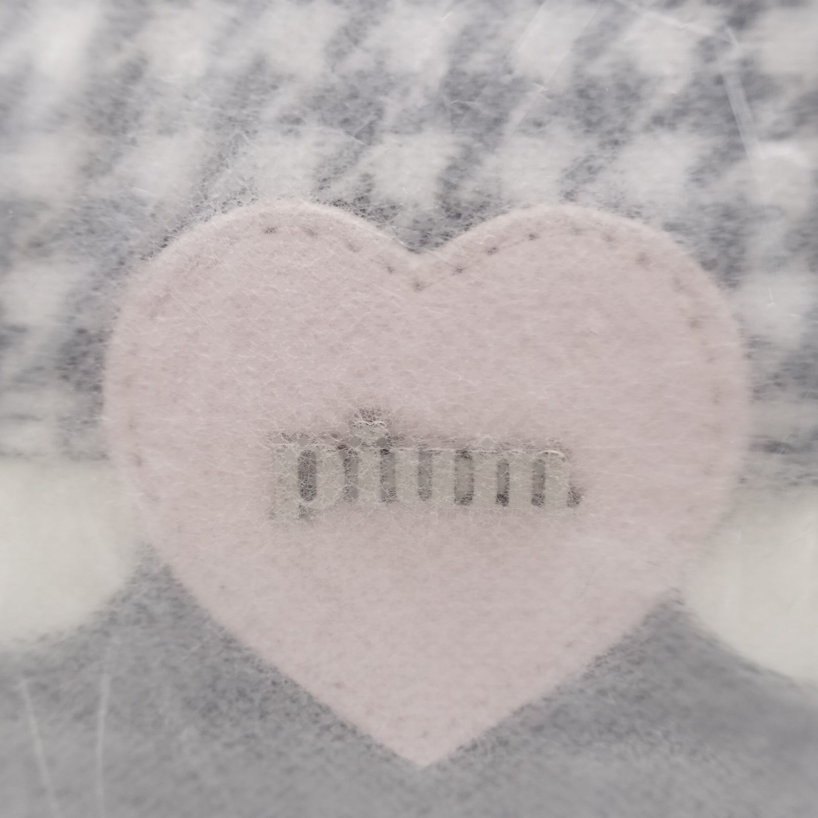 pium ゴールド会員特典プレゼント 非売品 ハートフリルバッグ 千鳥柄 