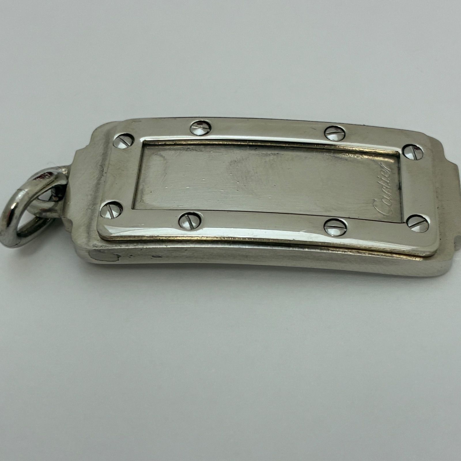 Cartier カルティエ サントス プレート トップ】ネックレス