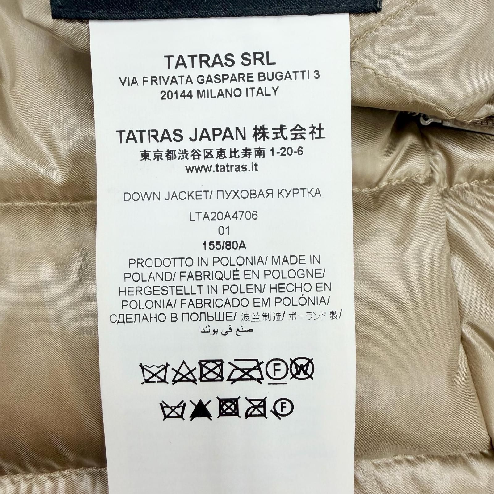 美品◇TATRAS タトラス 20AW LTA20A4706 ISERA ラクーンファー ロゴ 