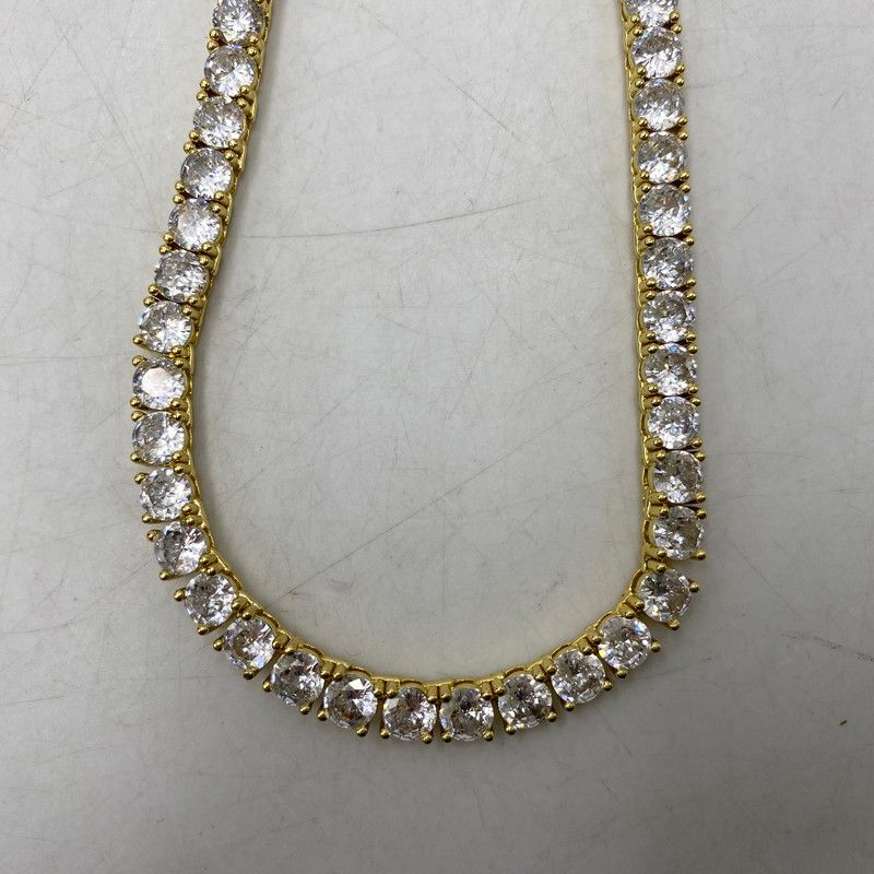 中古品】 GLITTER グリッター TENNIS CHAIN NECKLACE テニス チェーン