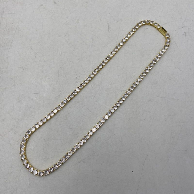 中古品】 GLITTER グリッター TENNIS CHAIN NECKLACE テニス チェーン
