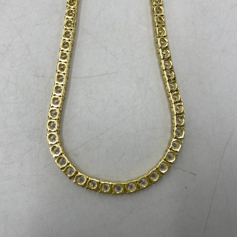 中古品】 GLITTER グリッター TENNIS CHAIN NECKLACE テニス チェーン