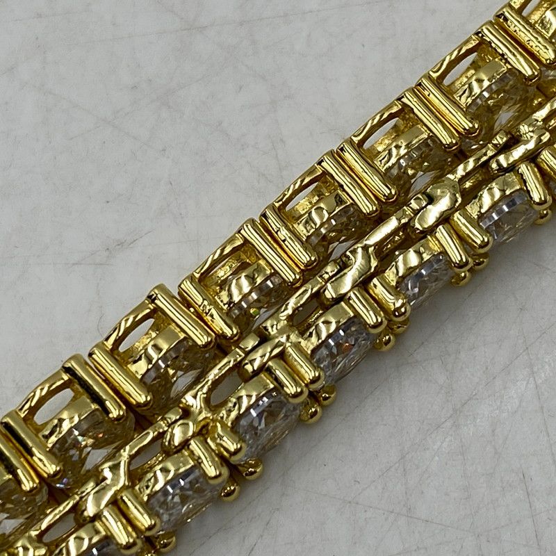 中古品】 GLITTER グリッター TENNIS CHAIN NECKLACE テニス チェーン