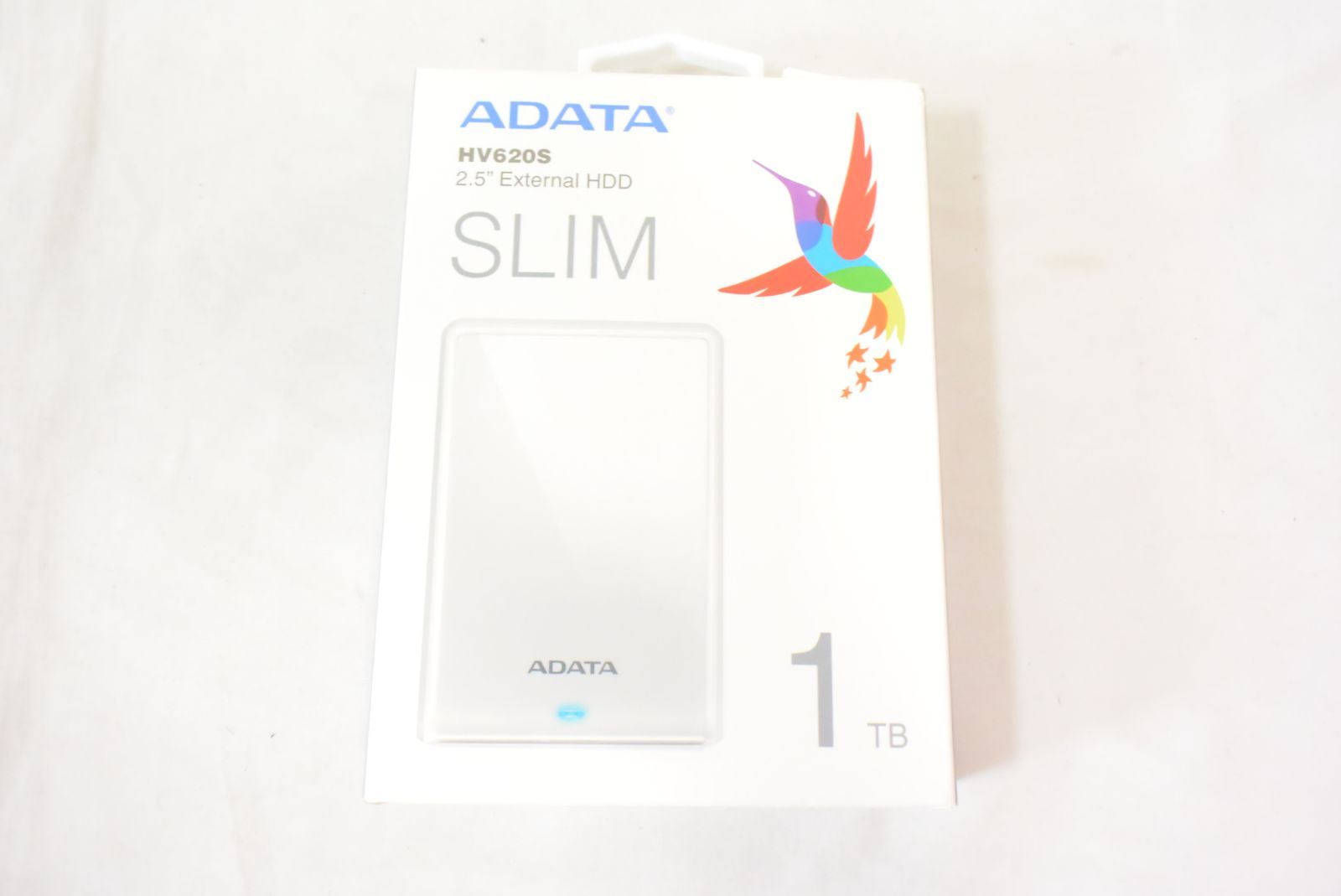 ADATA HV620S 1TB 外付けHDD SLIM ポータブル ホワイト - メルカリ