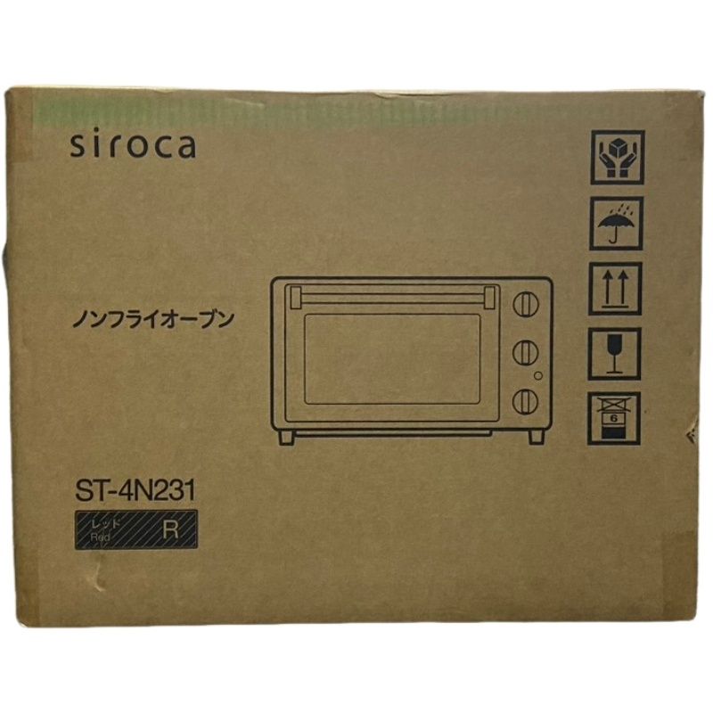 siroca シロカ ノンフライオーブン ST-4N231 レッド 家電 電化製品 【新品】 32605K435