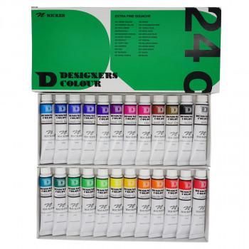 ニッカー絵具　デザイナースカラー　24色セットN　DC20ML24N