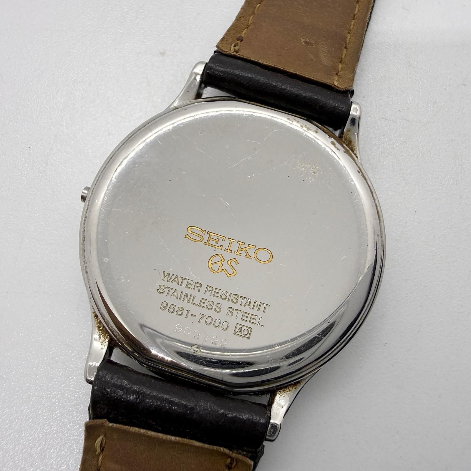 SEIKO セイコー GRAND SEIKO グランドセイコー 9581-7000 シルバー QZ 