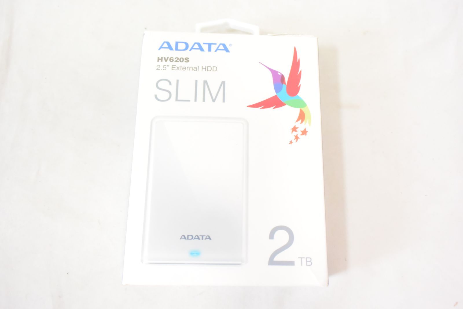 ADATA エイデータ HV620S 外付けHDD SLIM ポータブル型 2TB ホワイト AHV620S-2TU31-CWH