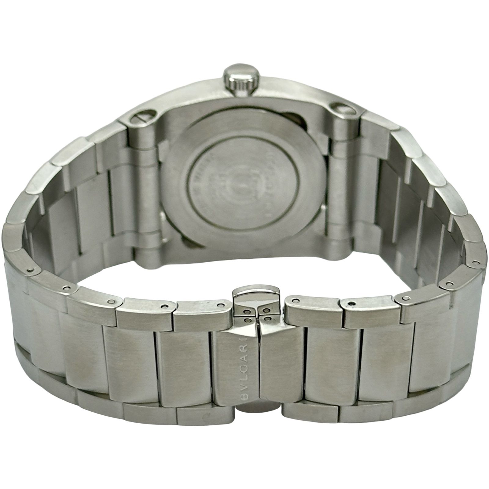 ブルガリ BVLGARI エルゴン EG35S ブラック ステンレススチール 自動 