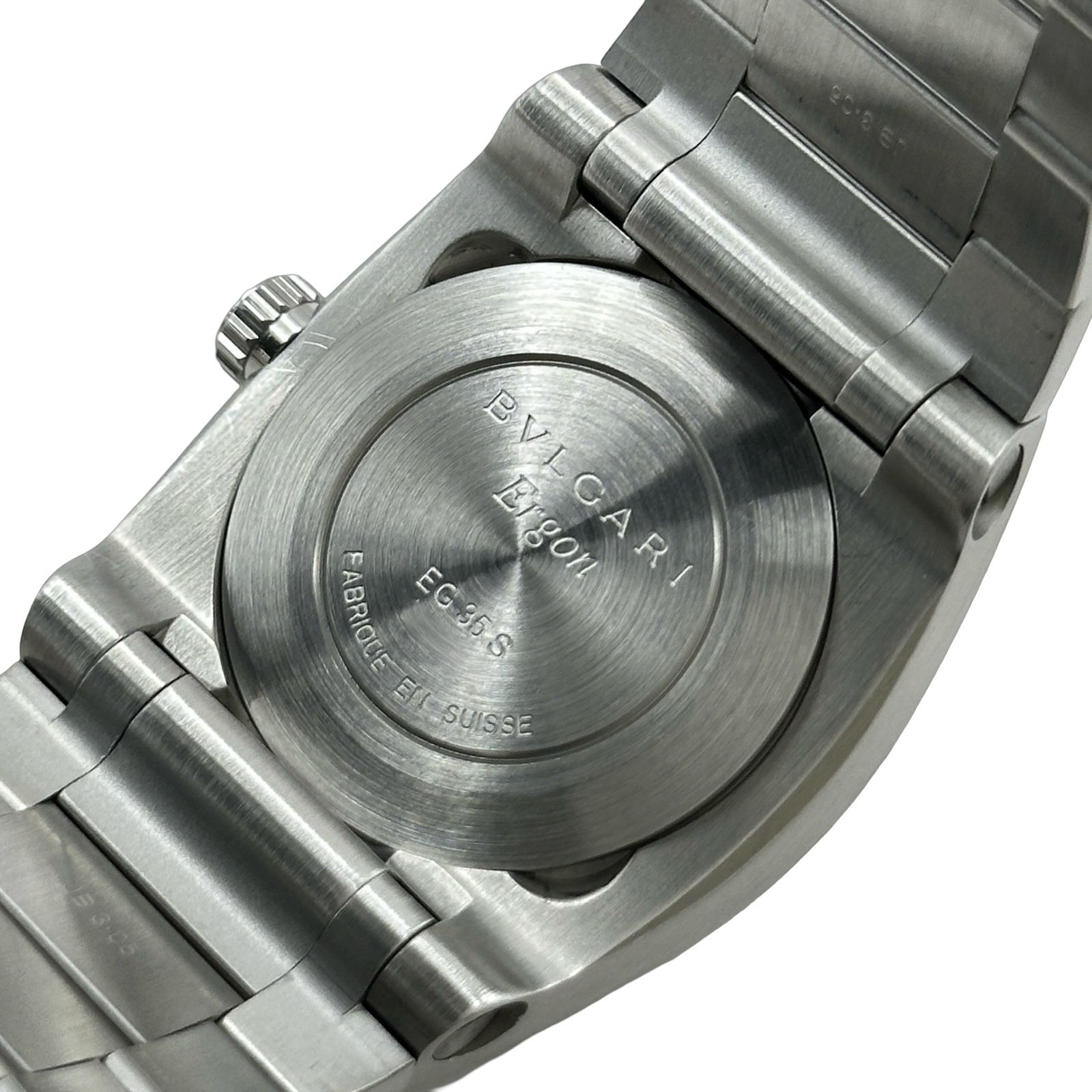 ブルガリ BVLGARI エルゴン EG35S ブラック ステンレススチール 自動 