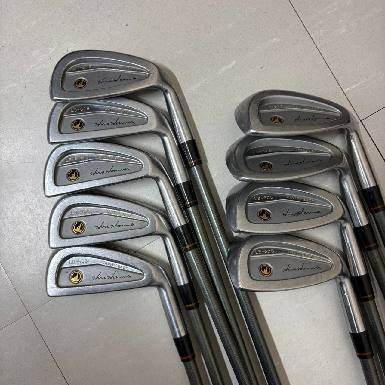 HONMA キャビティ 金モグラ LB-606 アイアン 9本セット ゴルフクラブ