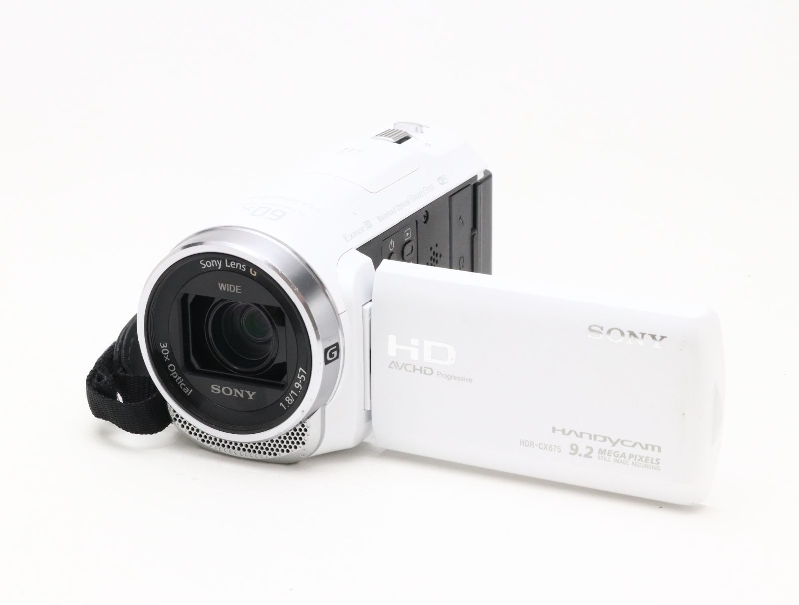 AB+ (良品) SONY ソニー Handycam HDR-CX675 ホワイト 初期不良返品