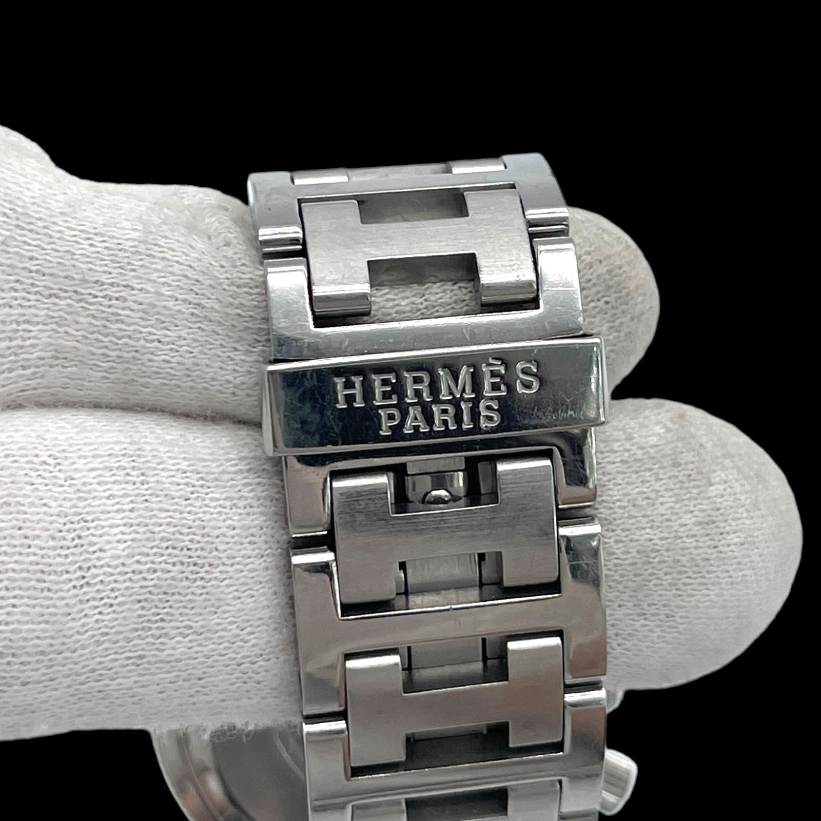 新品電池 稼働品 HERMES エルメス クリッパーダイバークロノグラフ