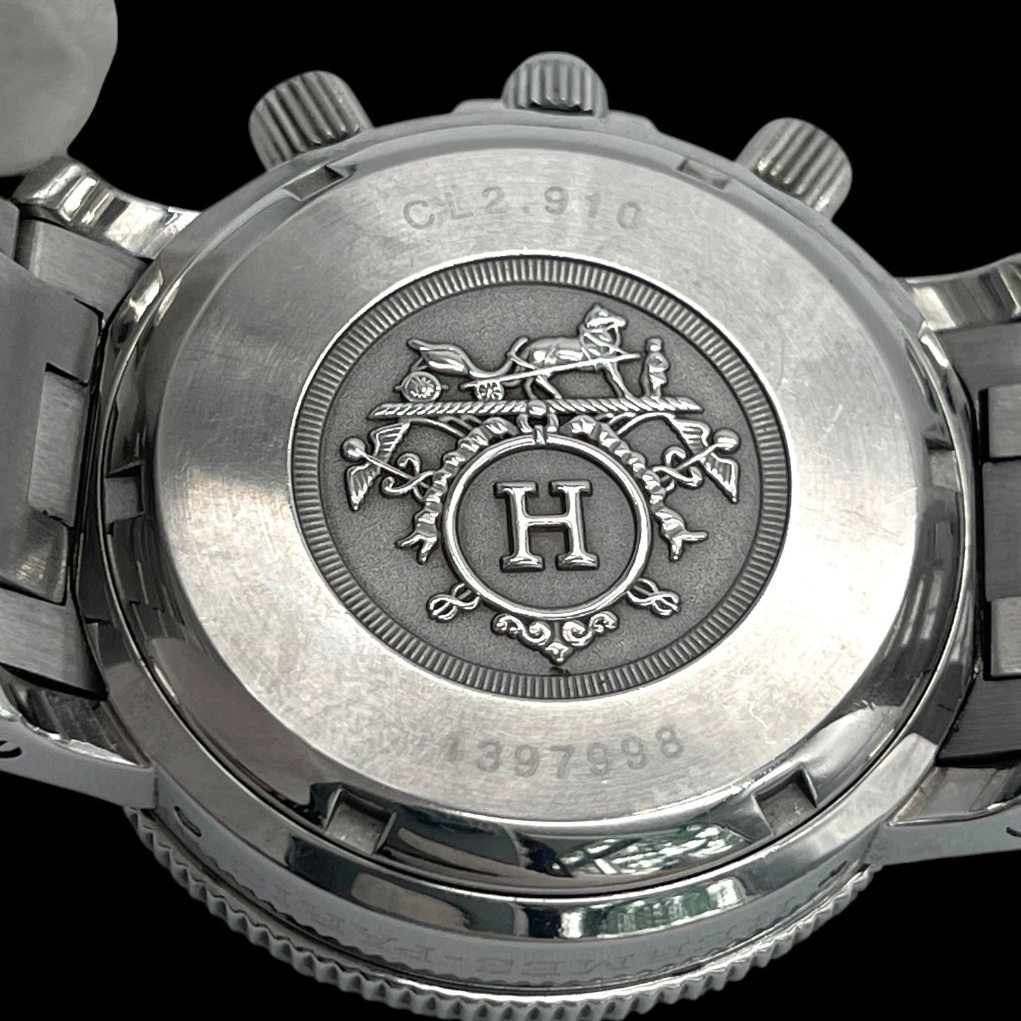 新品電池 稼働品 HERMES エルメス クリッパーダイバークロノグラフ