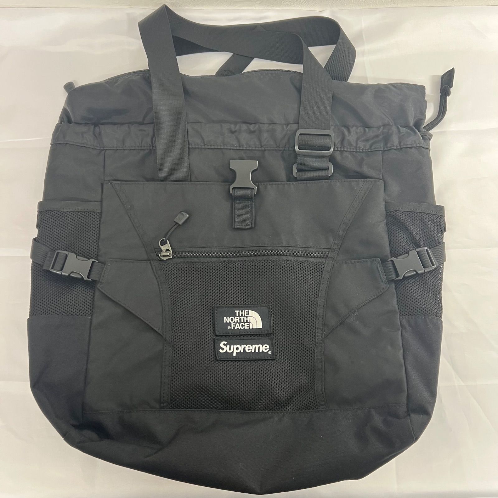 Supreme THE NORTH FACE コラボバッグ ブラック Supreme THE NORTH FACE コラボ トートバッグ ブラック ナイロン