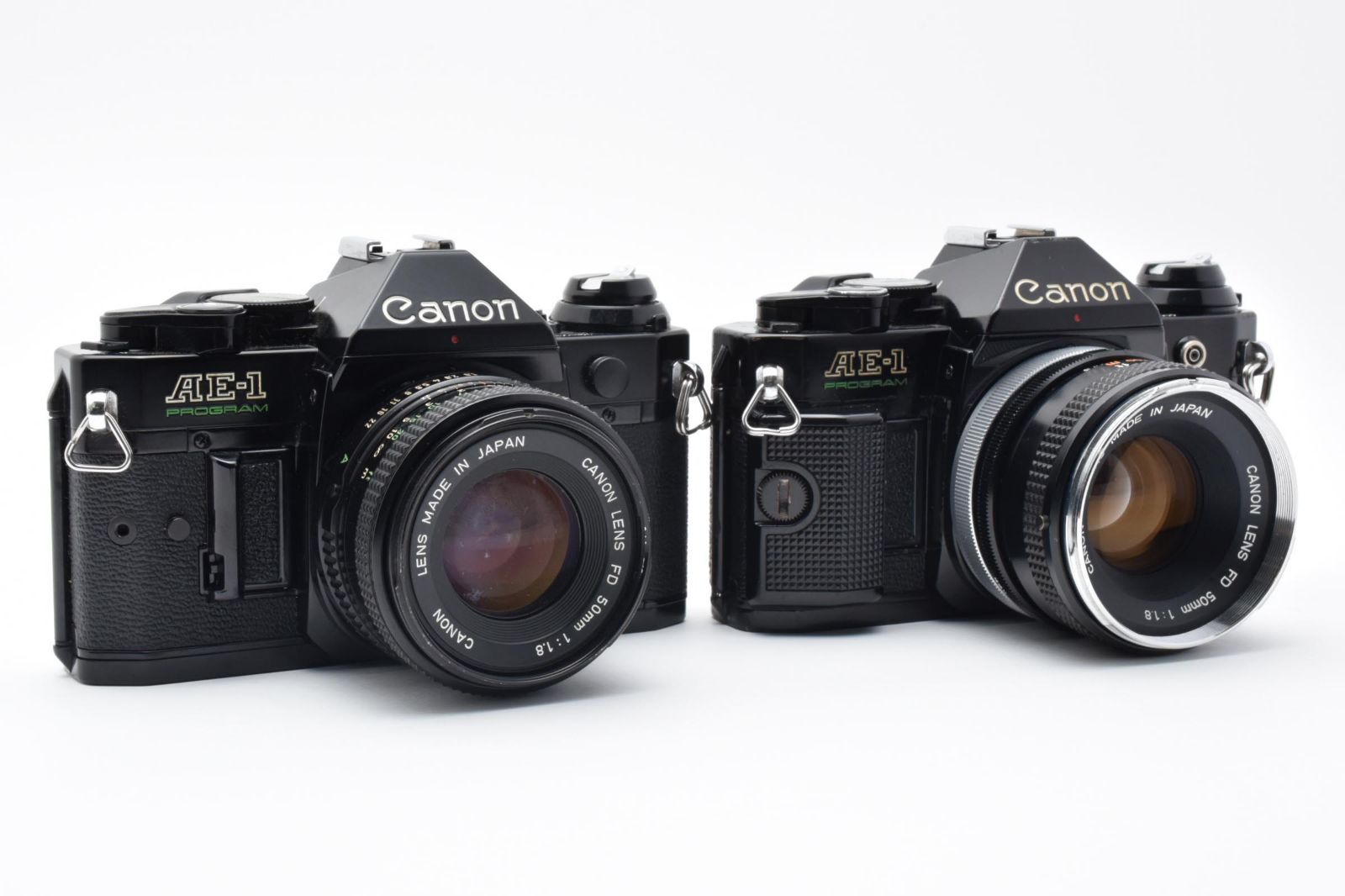 CANON   ★A-1  レア物★ ☆ジャンク☆ キヤノン Canon AE-1 PROGRAM ブラック FDレンズセット 2