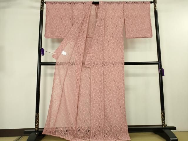 平和屋着物∴極上 夏物 浴衣・小紋兼用 肌襦袢・兵児帯(濃色)3点セット レース 花唐草文 オールドローズ色 逸品 新品 DZAB10612kh6 平和屋着物∴極上 夏物 浴衣・小紋兼用 肌襦袢・兵児帯(濃色)3点セット レース 花唐草文 オールドローズ色 逸品 新品 DZAB10612kh6