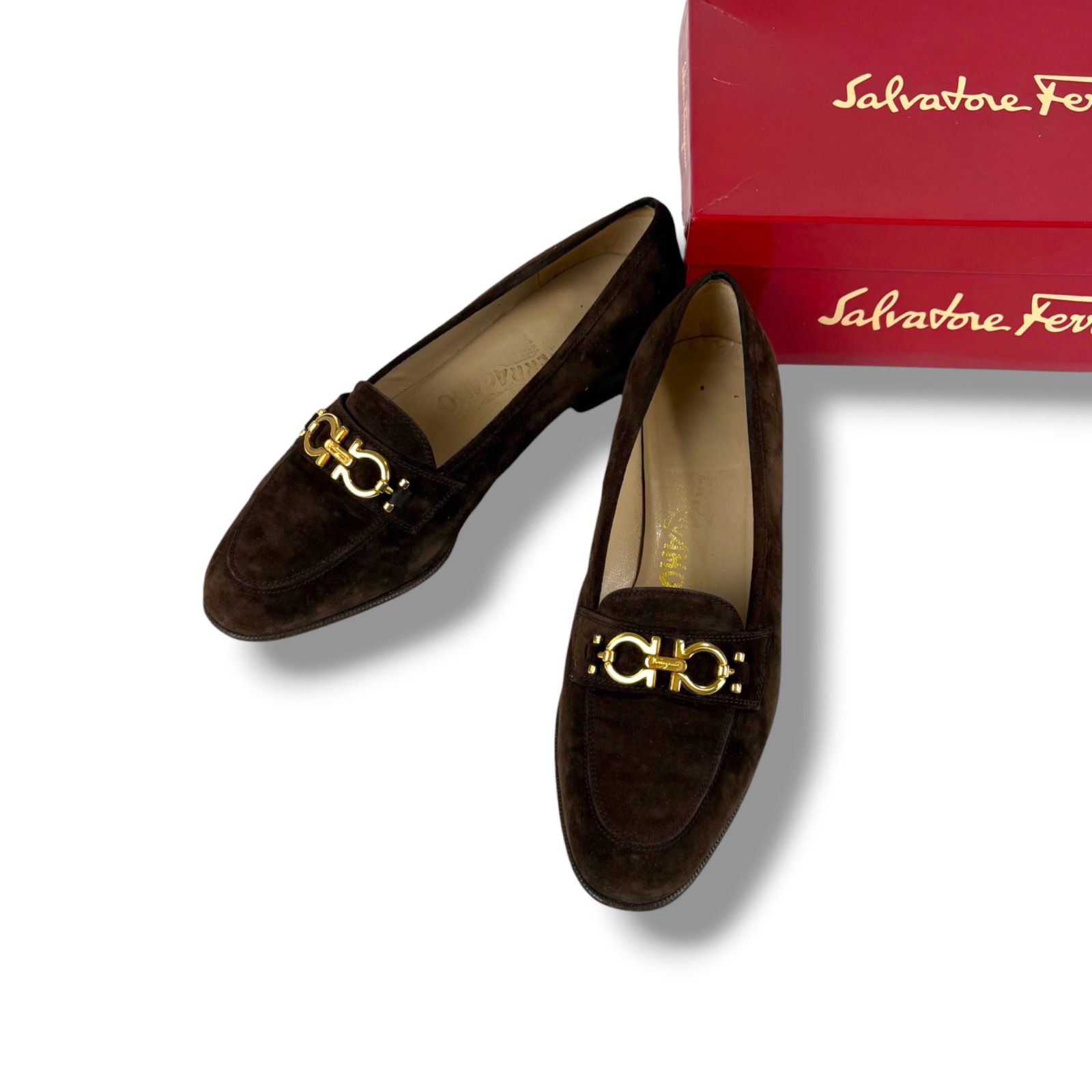 サルヴァトーレフェラガモ Salvatore Ferragamo ダブルガンチーニ