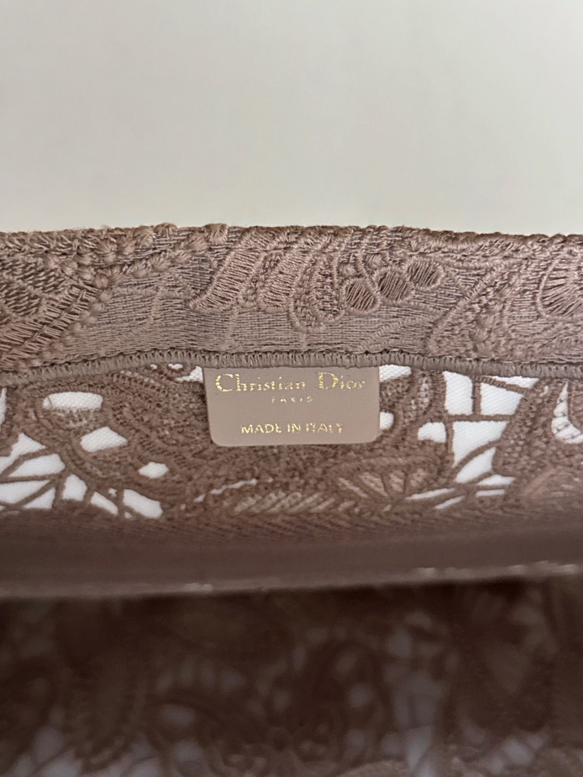 Christian Dior ブックトート バタフライ レース ミディアム トート 