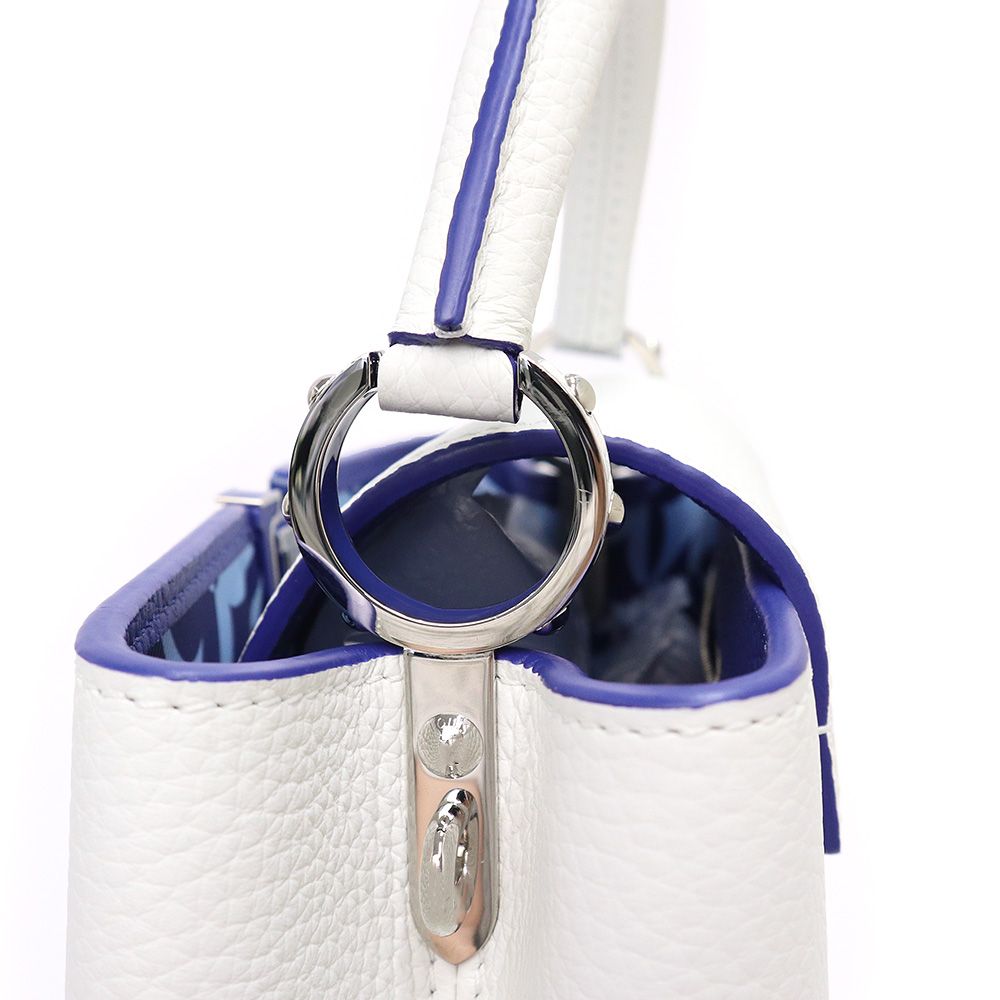ルイ ヴィトン M20828 カプシーヌ BB トリヨンレザー BLANC BLEU
