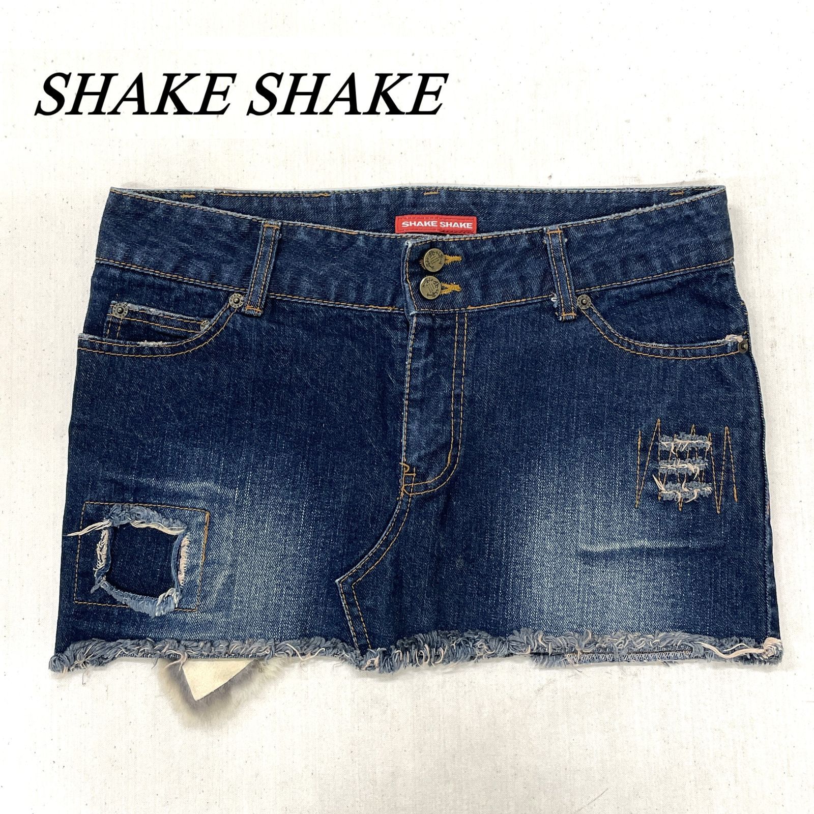 SHAKE SHAKE シェイクシェイク デニムミニスカート Y2K 平成ギャル M