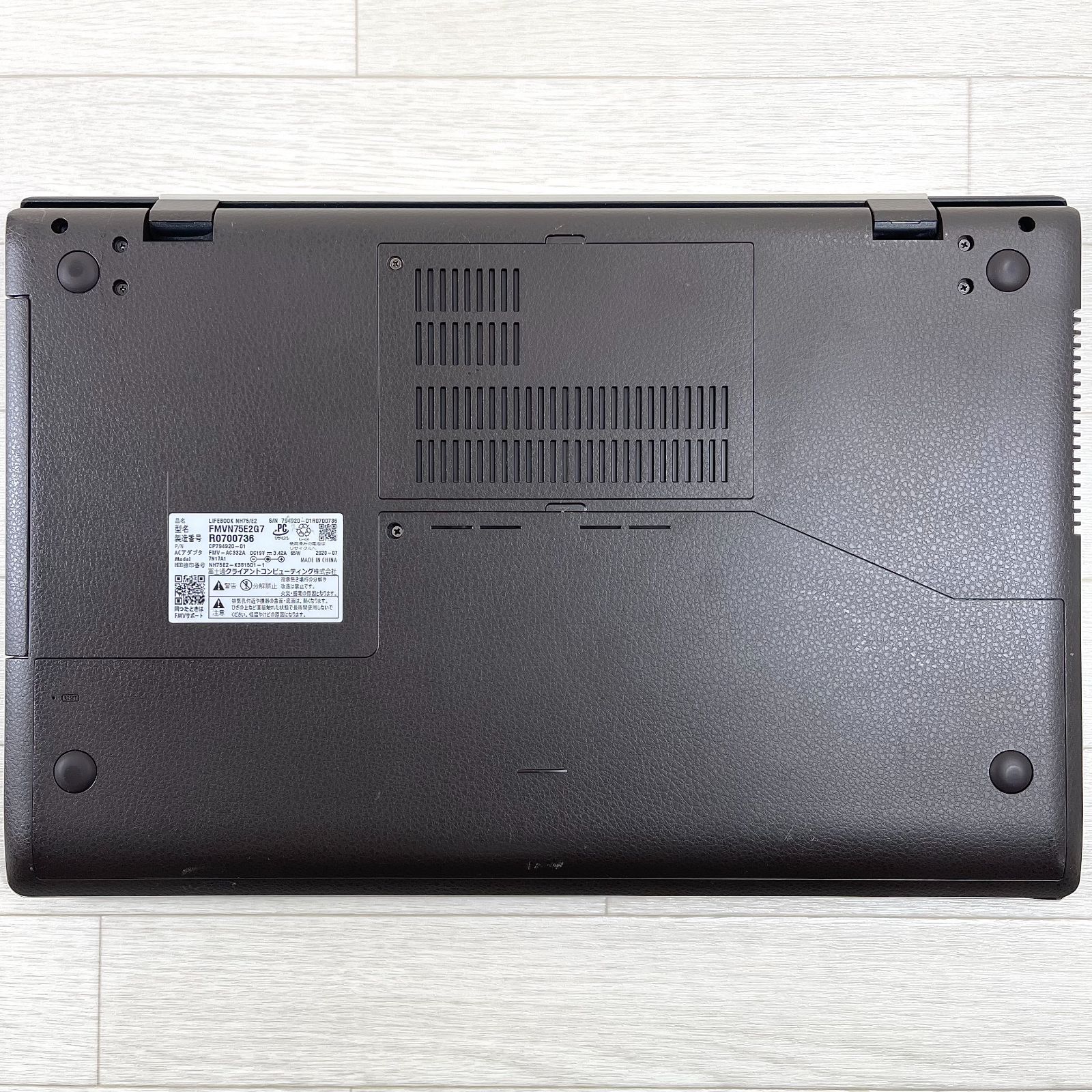 富士通 Ryzen5 NVMeSSD512GB メモリ16GB ノートパソコン 富士通