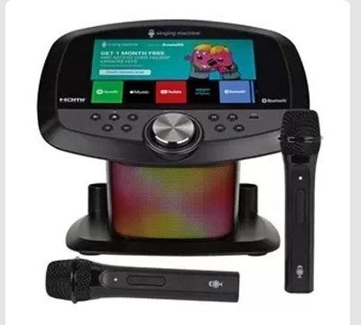 THE ULTIMATE KARAOKE Wi-Fi カラオケマシーン 10インチモニター マイク2本セット 家庭用 パーティー 自宅 エンターテイメント 歌 音楽 デュエット 宴会