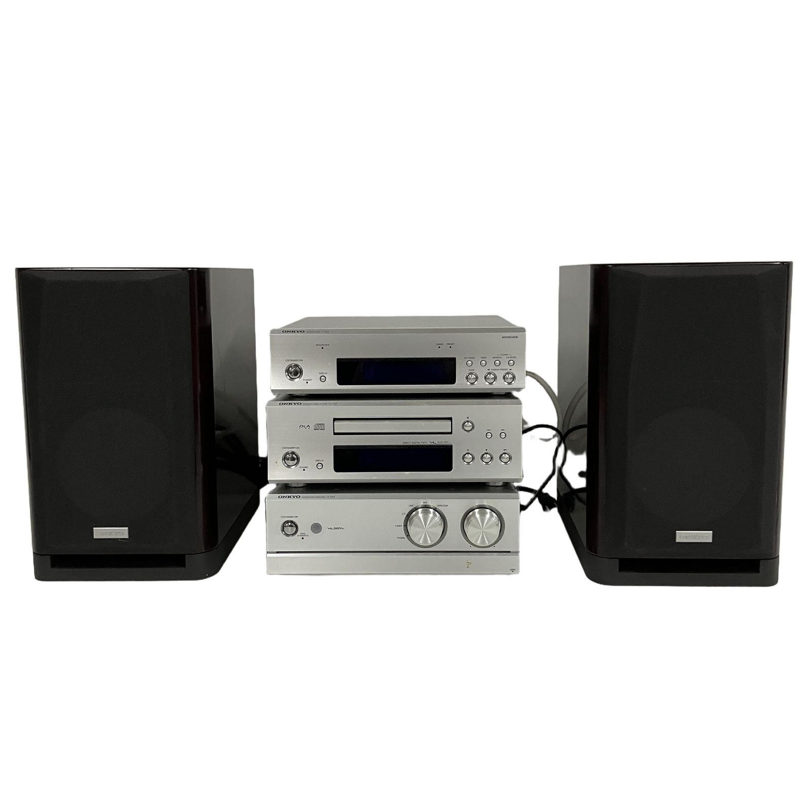 ONKYO オンキョー C-733 A-933 D-302E T-433 コンポ 音響機材 中古 訳有 B11317842