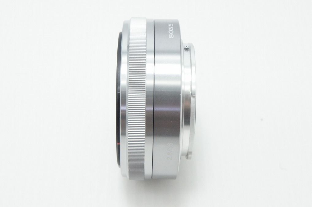 美品 SONY ソニー E 16mm F2.8 SEL16F28 シルバー Eマウント APS-C 単