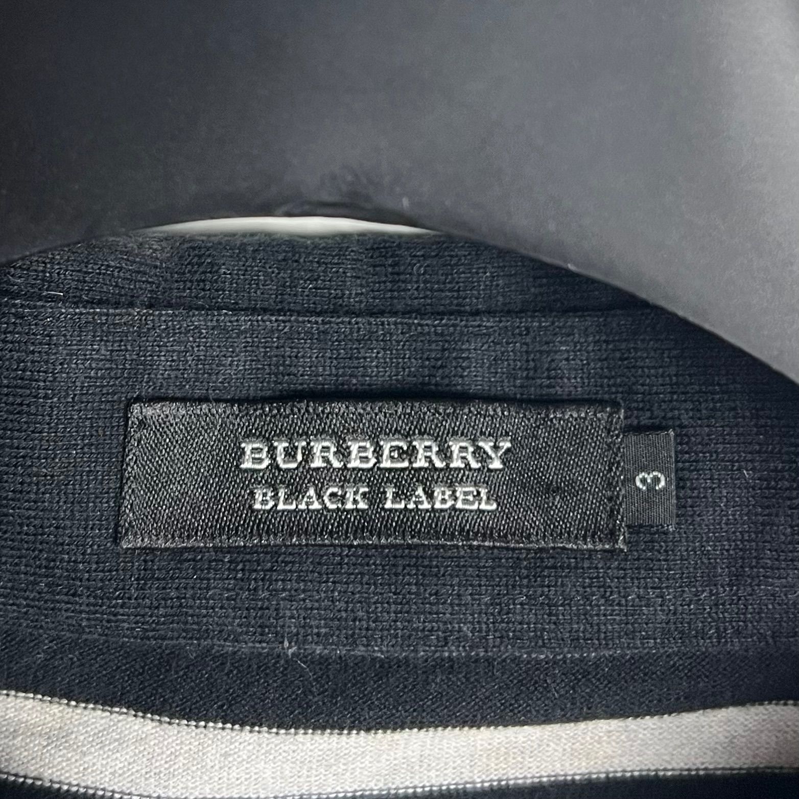 BURBERRY BLACK LABEL 00s y2k archive stripes polo shirts 3 L