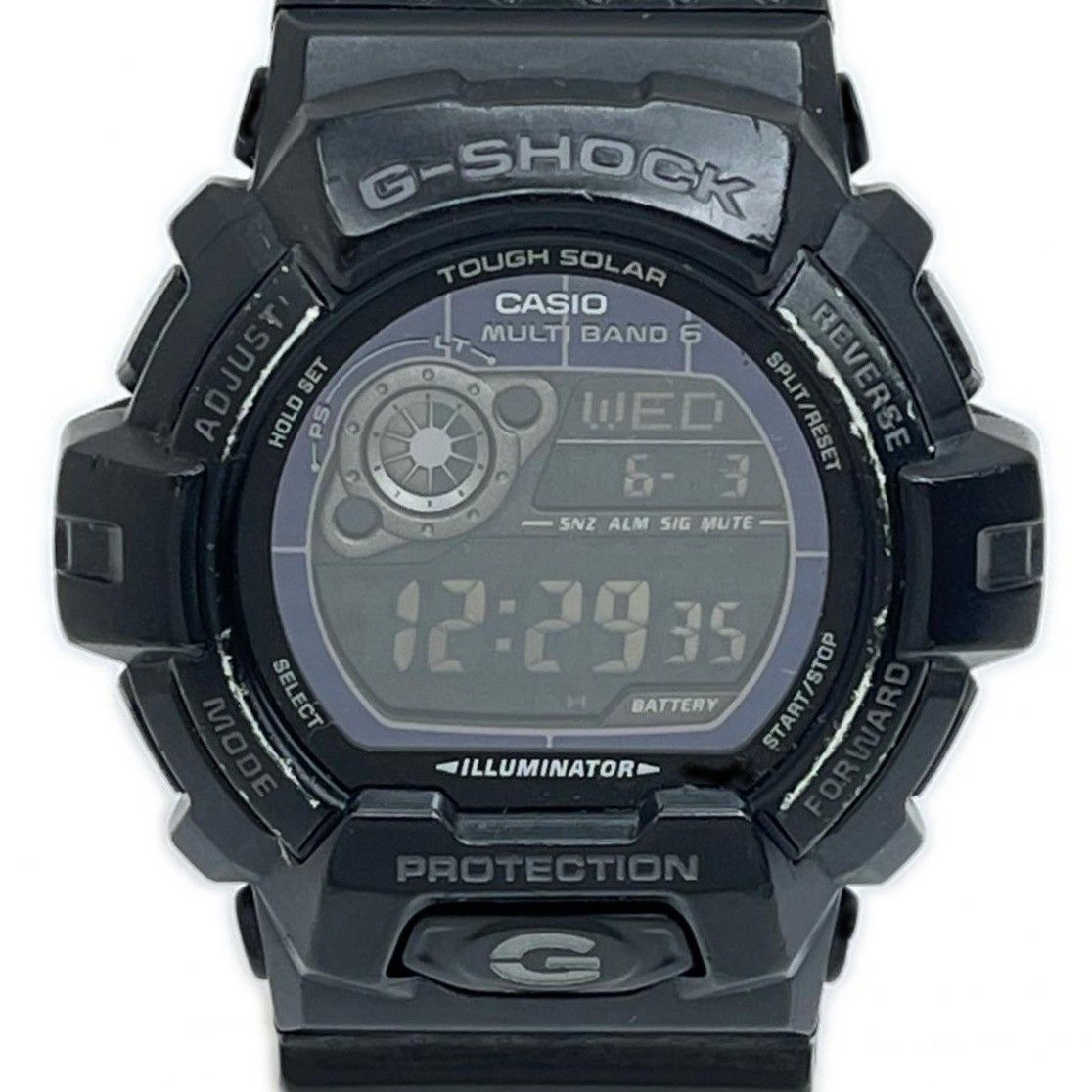 CASIO カシオ 腕時計 電波ソーラー G-SHOCK 本体のみ ラバー ブラック