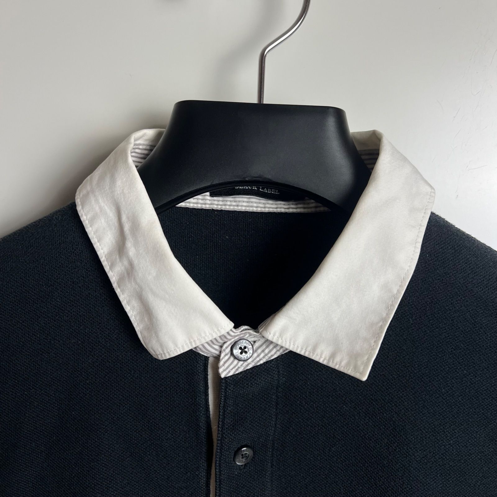 BURBERRY BLACK LABEL 00s y2k archive BLK polo shirts 3 L