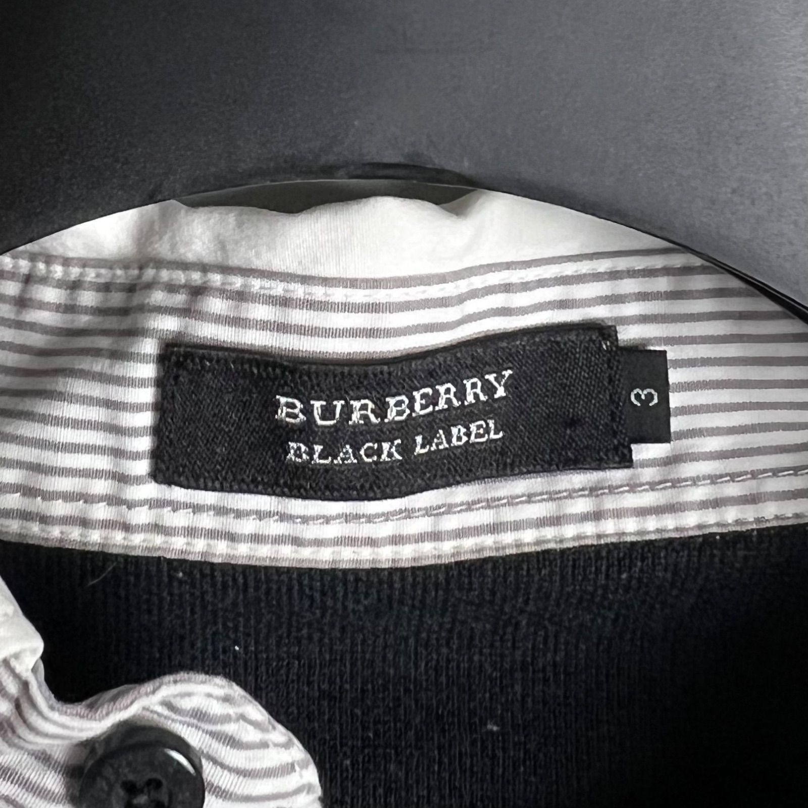 BURBERRY BLACK LABEL 00s y2k archive BLK polo shirts 3 L