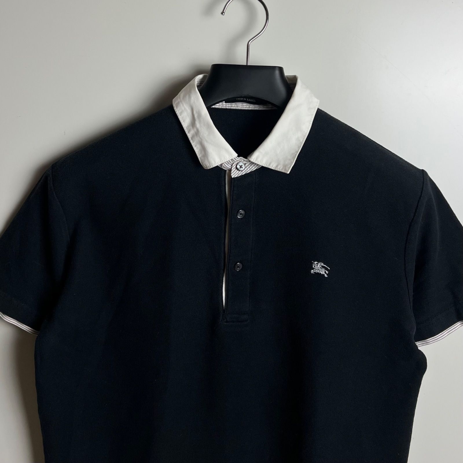 BURBERRY BLACK LABEL 00s y2k archive BLK polo shirts 3 L