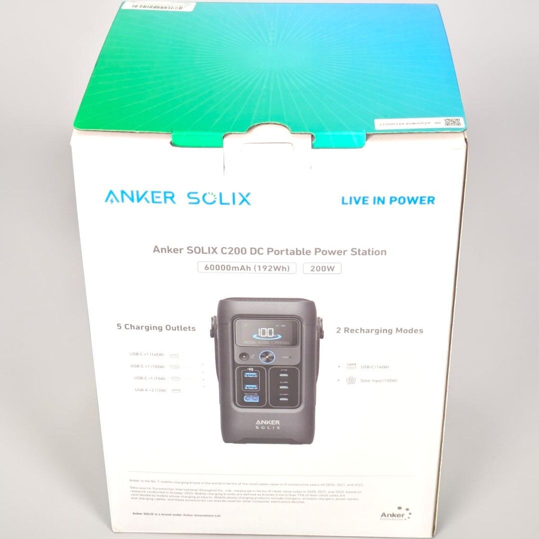 Anker Solix C200 ポータブル電源(192Wh) 未使用保管品 - メルカリ