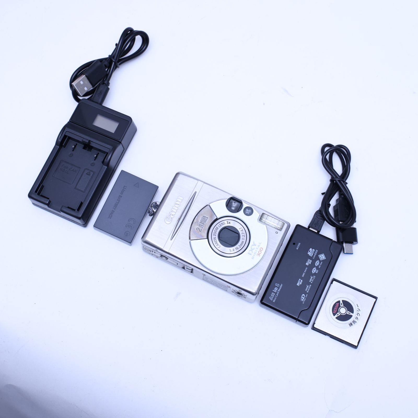 スマホ転送可 デジタルカメラ Canon IXY Digital300 コンデジ CFカード