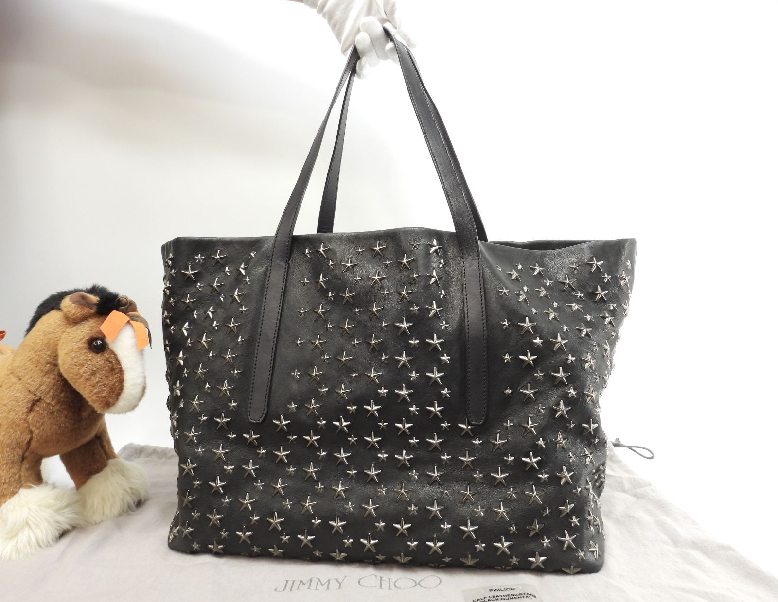 ピムリコ JIMMY トートバッグ CHOO ジミーチュウ レザー スター 