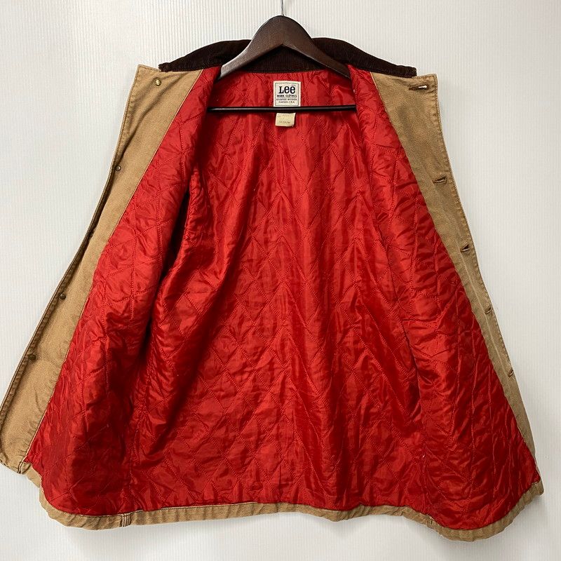 K*h様 80s Lee リー カバーオール ブラウンダック サイズL 中古品】 LEE リー 0414 80S QUILTING LINER CORDUROY COLLAR DUCK