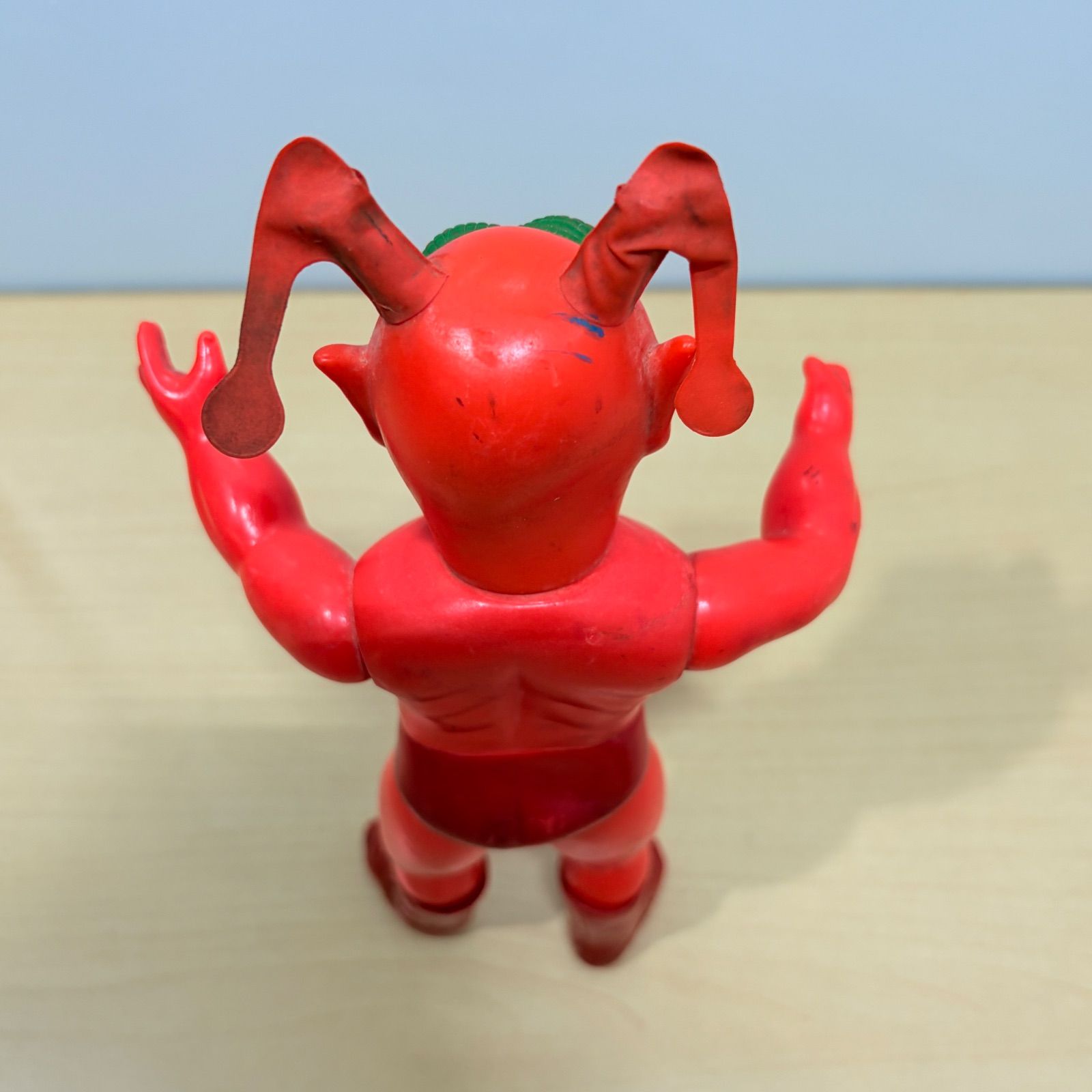 当時物・希少】中嶋製作所 タイガーマスク レッドデスマスク ソフビ