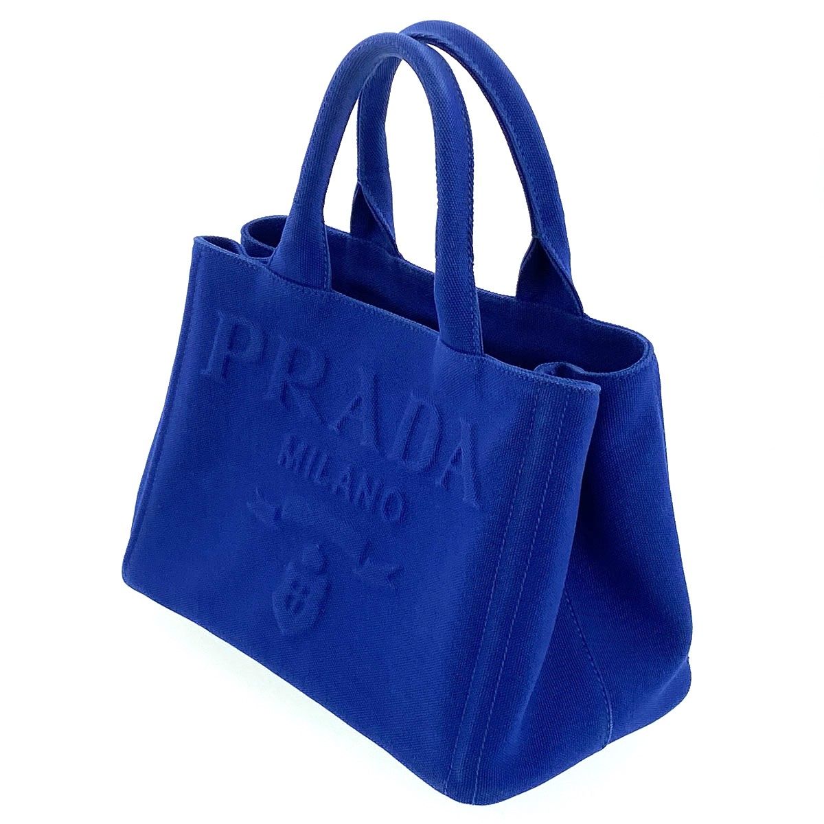 PRADA プラダ エンボス ロゴ カナパ ミニ 2WAY トートバッグ 1BG439 