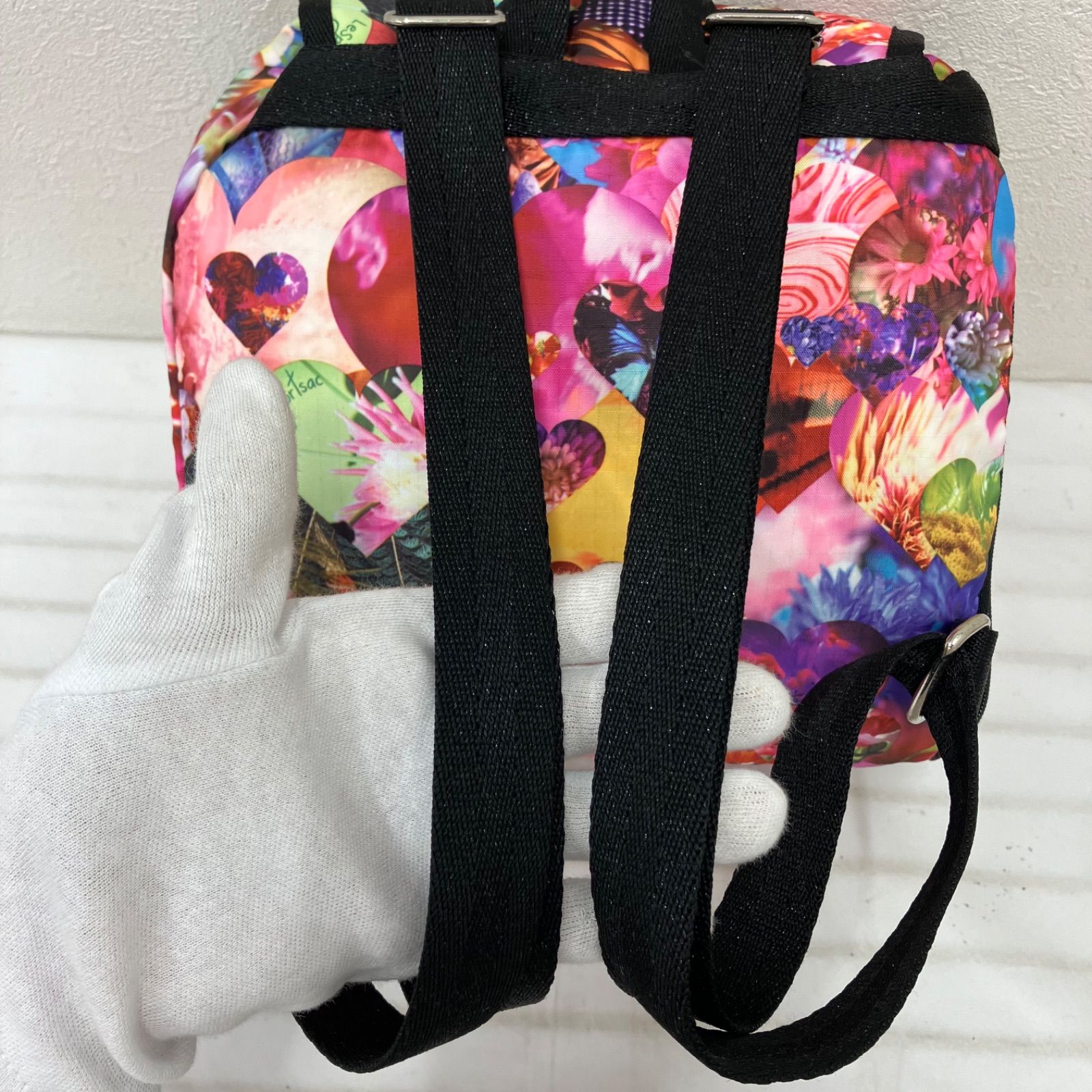 希少　LeSportsac ×蜷川実花　NINADIGI　リュック　バックパック 4296 LeSportsac レスポートサック 蜷川実花 コラボ リュックサック