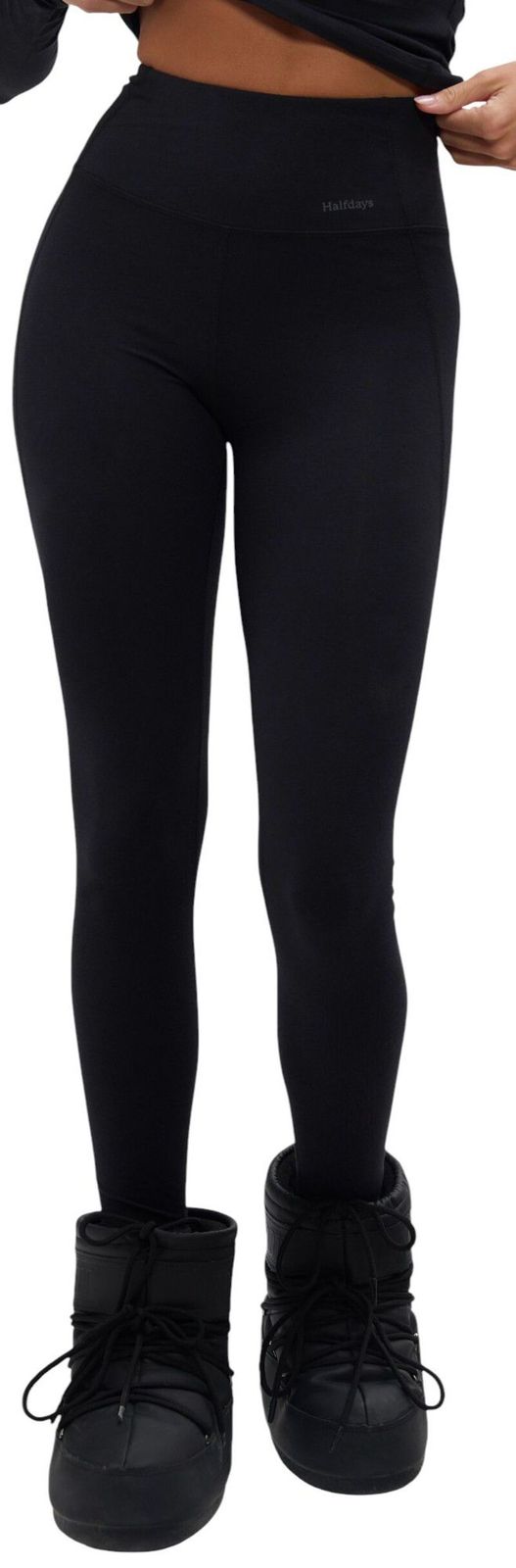 ハーフデイズ レディース ボトムス レギンス Halfdays Womens Ruth Lightweight Merino Leggings Black ブラック