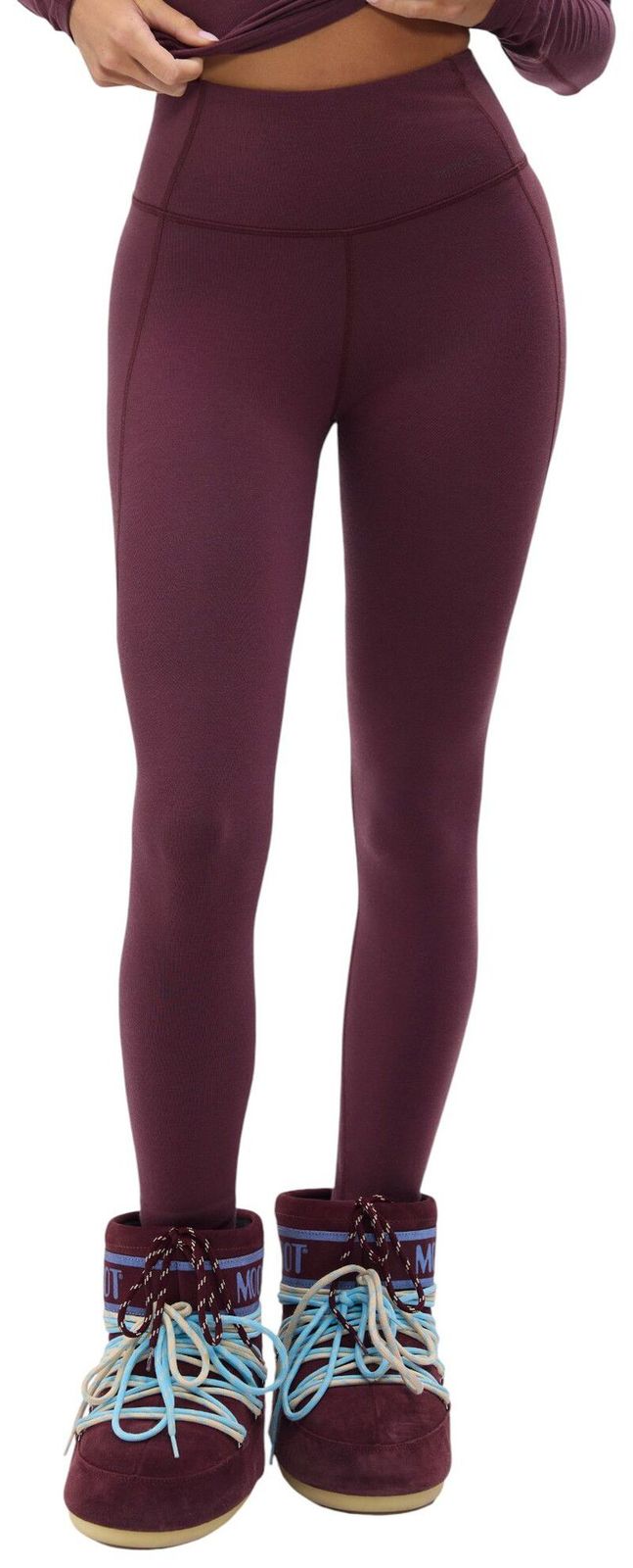 ハーフデイズ レディース ボトムス レギンス Halfdays Womens Ruth Lightweight Merino Leggings Glazed Cherry
