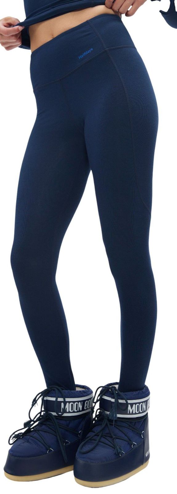 ハーフデイズ レディース ボトムス レギンス Halfdays Womens Ruth Lightweight Merino Leggings Navy ネイビー