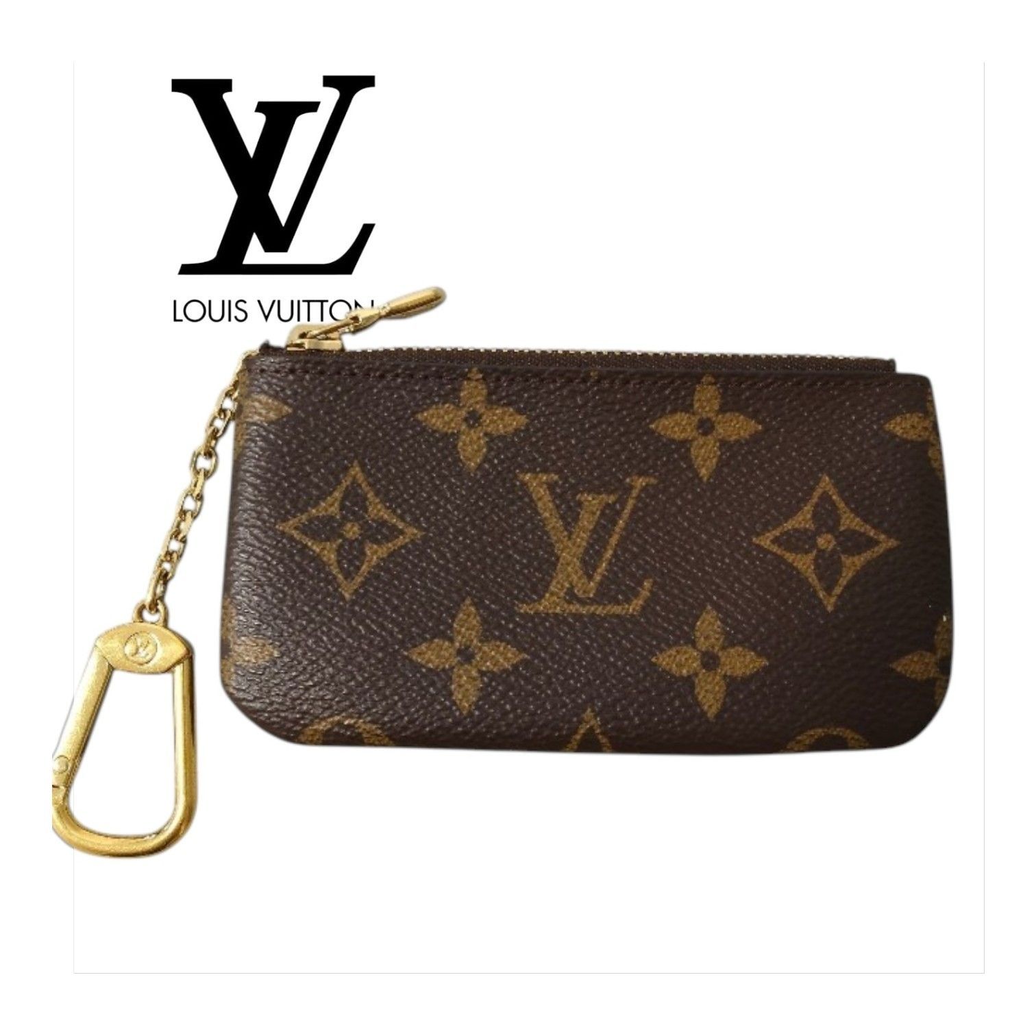 LOUIS VUITTON ルイヴィトン LV ビトン ポシェットクレ コインケース コイン＆キーケース M62650 ブラウン ミニウォレット コインケース 男女兼用