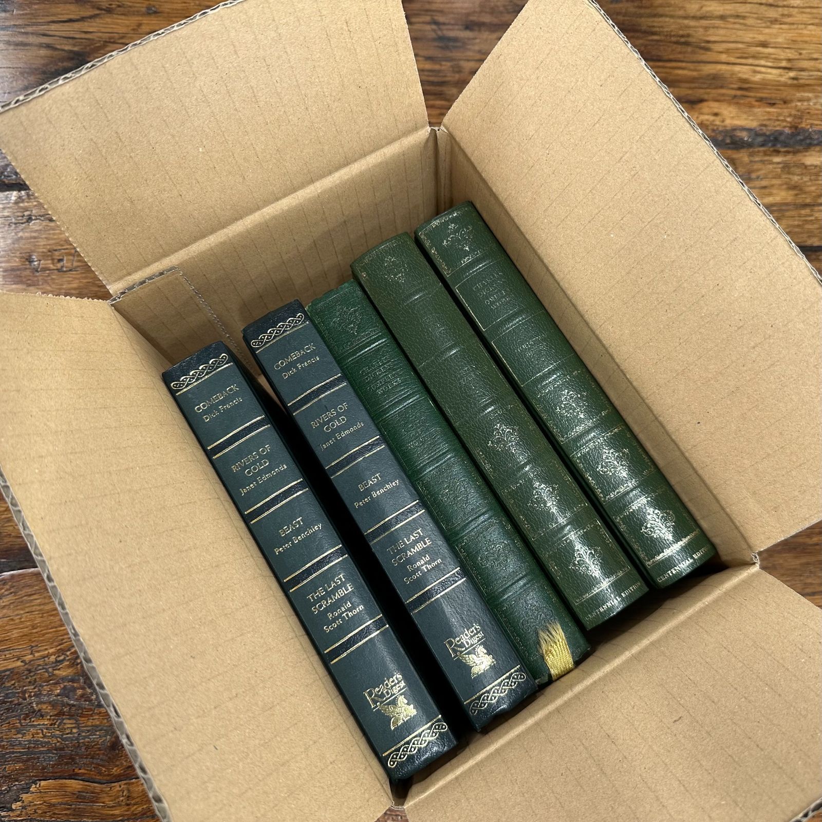 緑系・5冊セット】洋書 ヴィンテージ 古書 インテリア 撮影小物