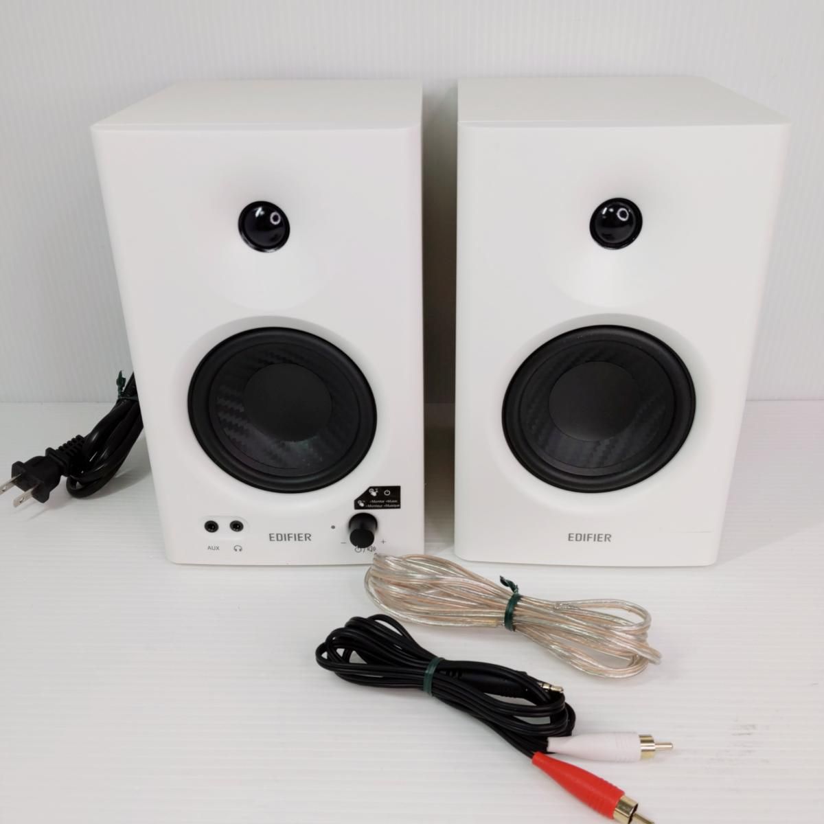 中古品】エディファイア EDIFIER モニタースピーカー MR4 ホワイト 〇