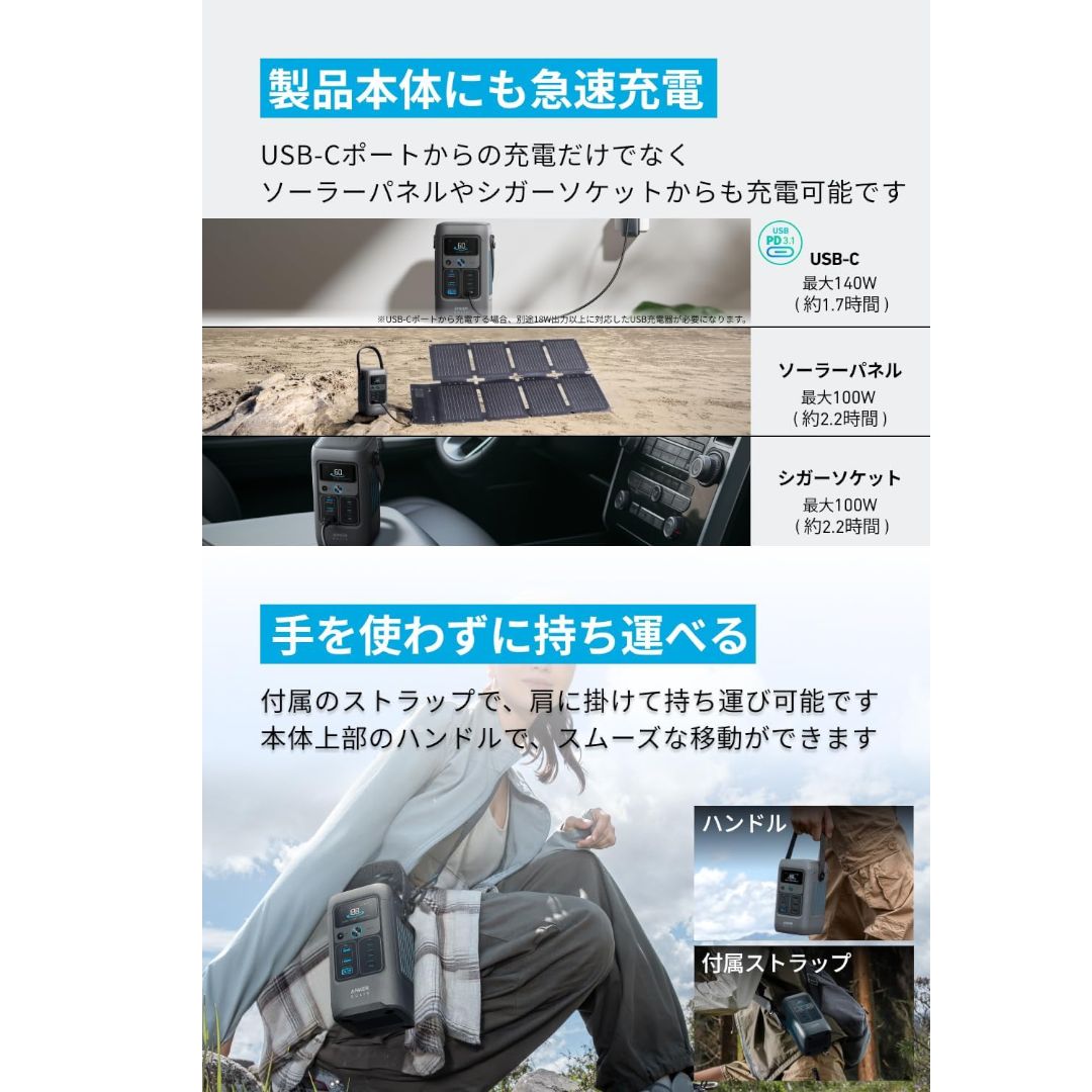 Anker Solix C200 ポータブル電源(192Wh) 未使用保管品 - メルカリ