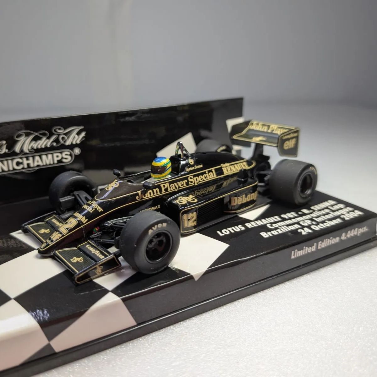 1/43 ミニチャンプス ロータス98T ブルーノ・セナ 記念ラップ 2004年