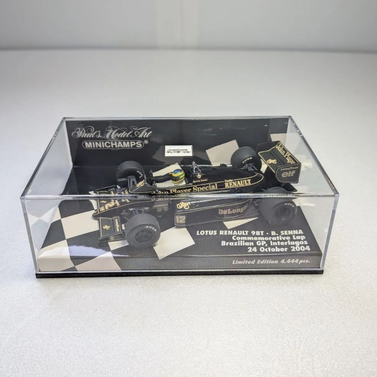 1/43 ミニチャンプス ロータス98T ブルーノ・セナ 記念ラップ 2004年